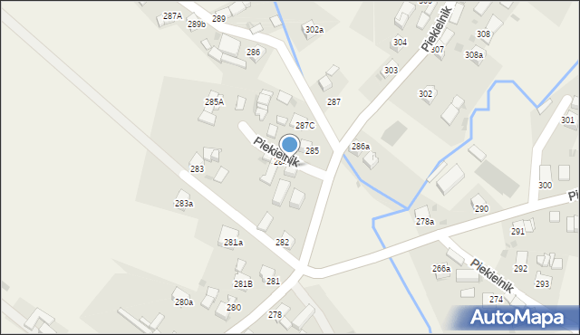 Piekielnik, Piekielnik, 284A, mapa Piekielnik