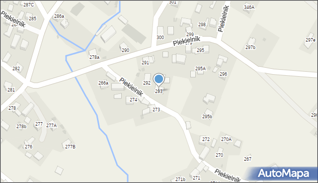 Piekielnik, Piekielnik, 293, mapa Piekielnik