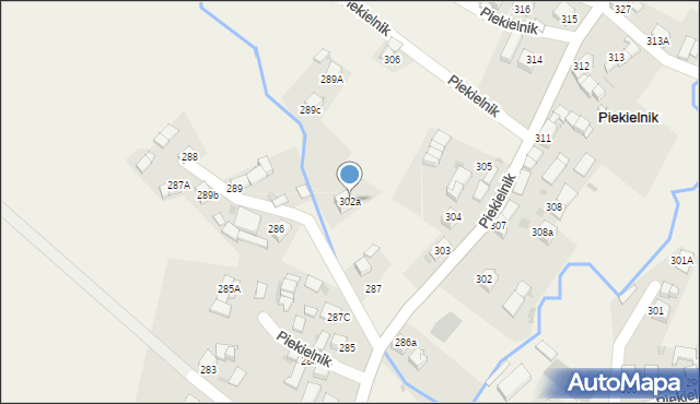 Piekielnik, Piekielnik, 302a, mapa Piekielnik