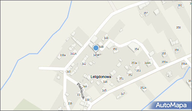 Piekielnik, Piekielnik, 343A, mapa Piekielnik