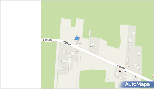 Piekło, Piekło, 17, mapa Piekło