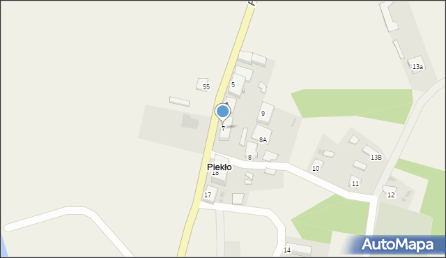 Piekło, Piekło, 7, mapa Piekło