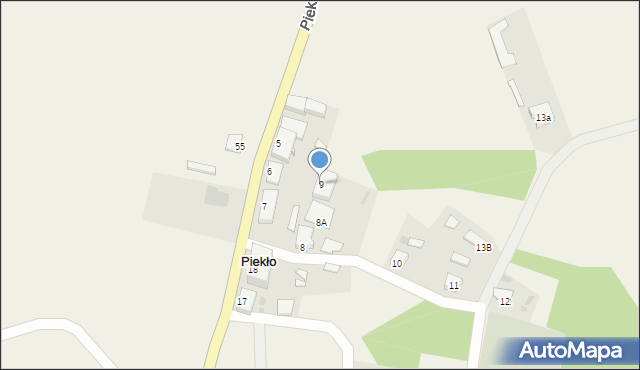 Piekło, Piekło, 9, mapa Piekło
