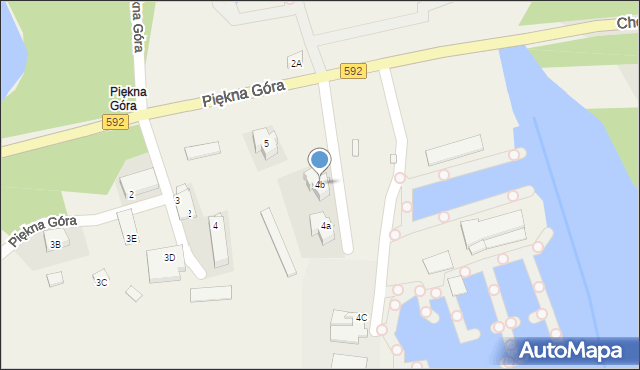 Piękna Góra, Piękna Góra, 4b, mapa Piękna Góra