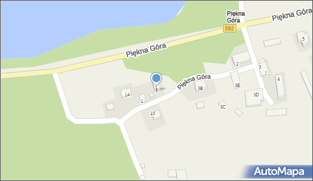 Piękna Góra, Piękna Góra, 6, mapa Piękna Góra