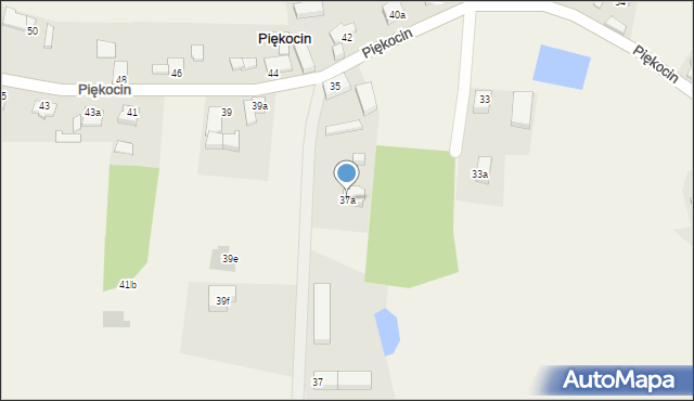 Piękocin, Piękocin, 37a, mapa Piękocin