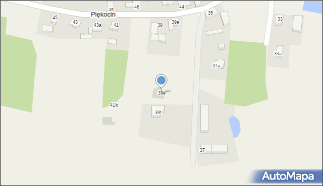 Piękocin, Piękocin, 39e, mapa Piękocin