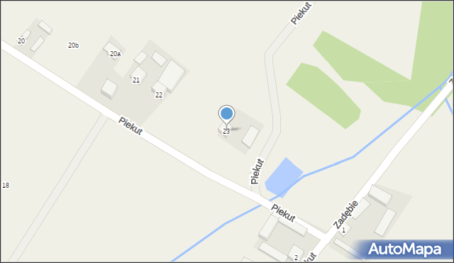 Piekut, Piekut, 23, mapa Piekut