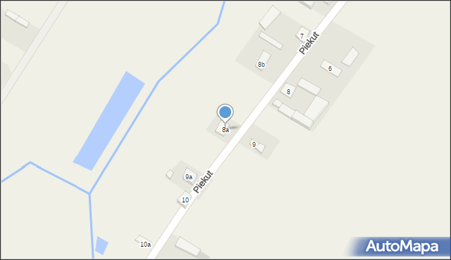 Piekut, Piekut, 8a, mapa Piekut