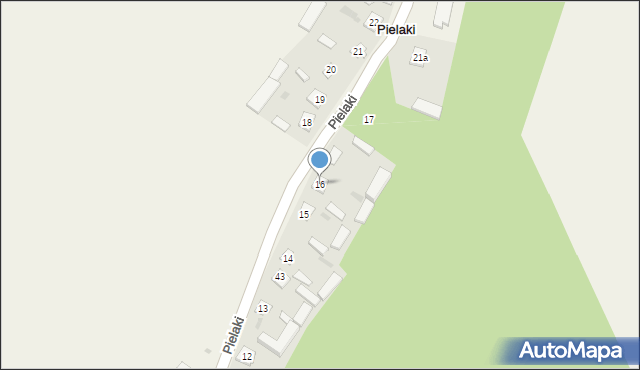 Pielaki, Pielaki, 16, mapa Pielaki