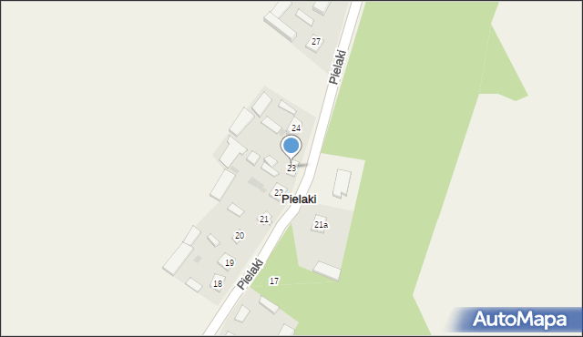 Pielaki, Pielaki, 23, mapa Pielaki