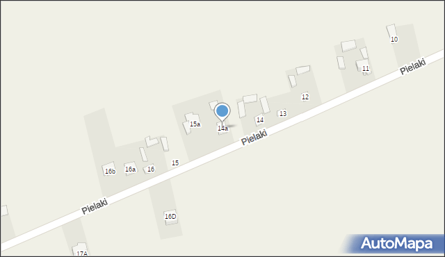 Pielaki, Pielaki, 14a, mapa Pielaki