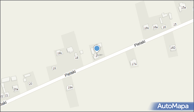 Pielaki, Pielaki, 17, mapa Pielaki