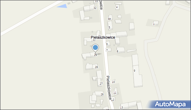 Pielaszkowice, Pielaszkowice, 29, mapa Pielaszkowice