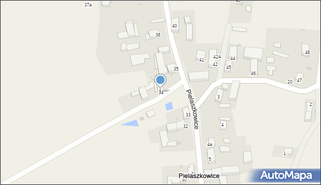 Pielaszkowice, Pielaszkowice, 34, mapa Pielaszkowice