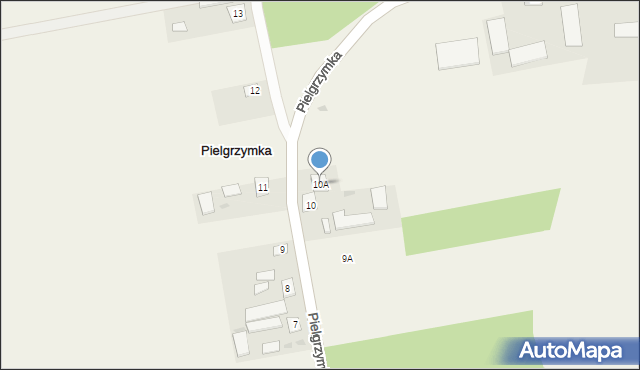 Pielgrzymka, Pielgrzymka, 10A, mapa Pielgrzymka