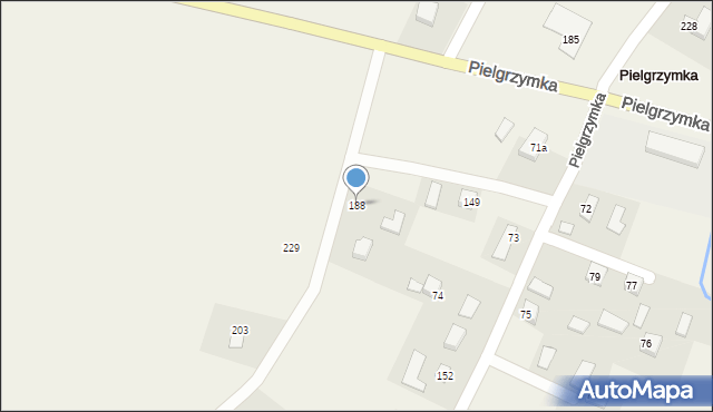 Pielgrzymka, Pielgrzymka, 188, mapa Pielgrzymka