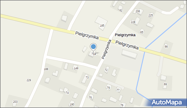 Pielgrzymka, Pielgrzymka, 71a, mapa Pielgrzymka