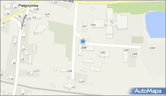 Pielgrzymka, Pielgrzymka, 109B, mapa Pielgrzymka