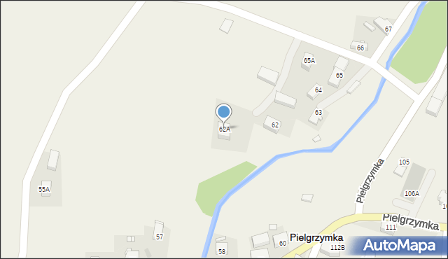 Pielgrzymka, Pielgrzymka, 62A, mapa Pielgrzymka