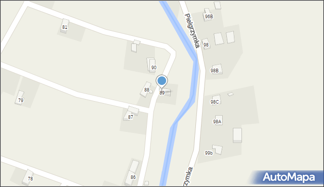 Pielgrzymka, Pielgrzymka, 89, mapa Pielgrzymka