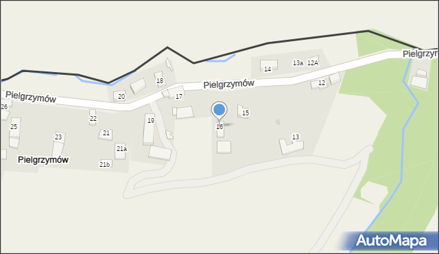 Pielgrzymów, Pielgrzymów, 16, mapa Pielgrzymów
