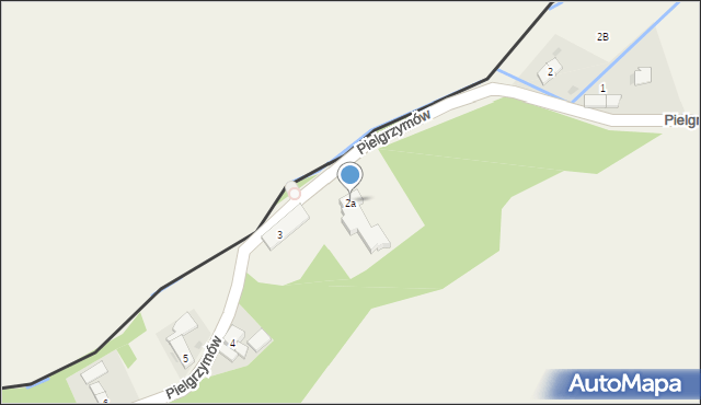 Pielgrzymów, Pielgrzymów, 2a, mapa Pielgrzymów