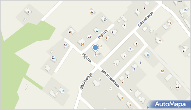 Pielgrzymowice, Piękna, 2, mapa Pielgrzymowice