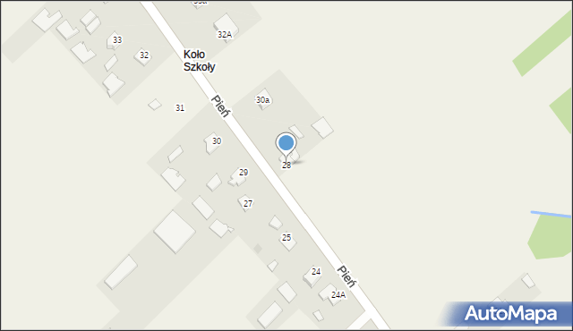 Pień, Pień, 28, mapa Pień