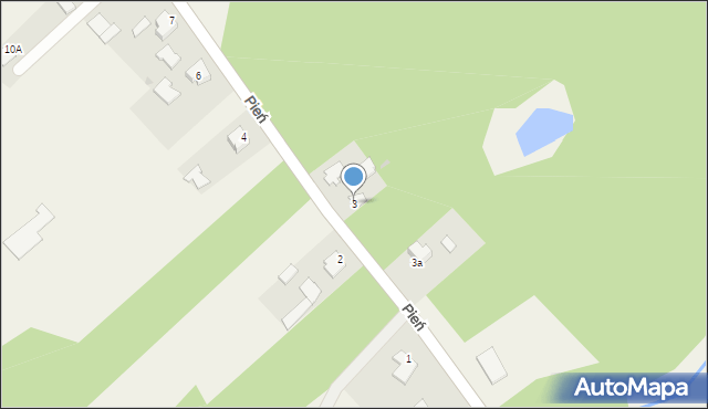 Pień, Pień, 3, mapa Pień