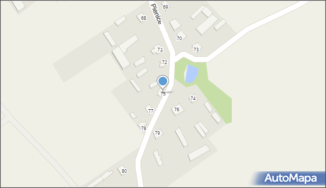 Pienice, Pienice, 75, mapa Pienice