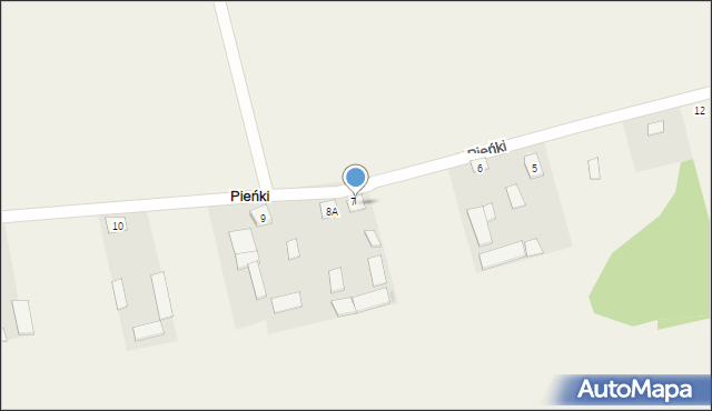 Pieńki, Pieńki, 8, mapa Pieńki
