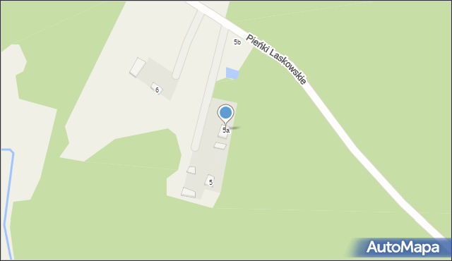 Pieńki Laskowskie, Pieńki Laskowskie, 5a, mapa Pieńki Laskowskie