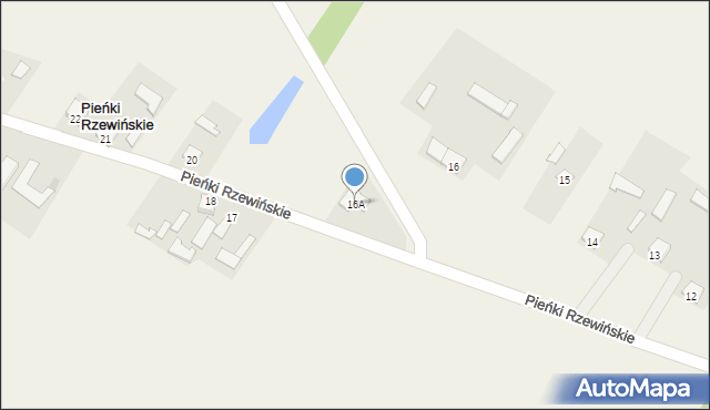 Pieńki Rzewińskie, Pieńki Rzewińskie, 16A, mapa Pieńki Rzewińskie