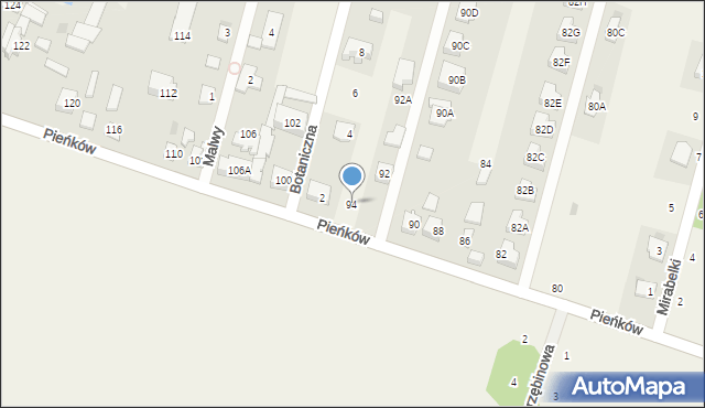 Pieńków, Pieńków, 94, mapa Pieńków