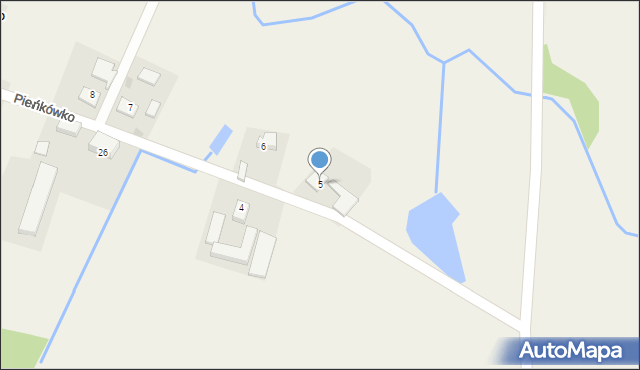 Pieńkówko, Pieńkówko, 5, mapa Pieńkówko