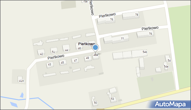 Pieńkowo, Pieńkowo, 49a, mapa Pieńkowo