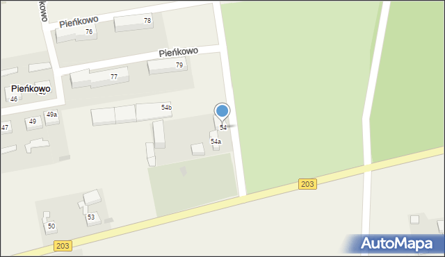 Pieńkowo, Pieńkowo, 54, mapa Pieńkowo
