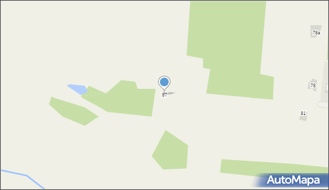 Pieradła, Pieradła, 87, mapa Pieradła