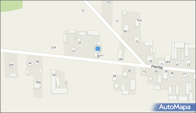 Pieróg, Pieróg, 19, mapa Pieróg