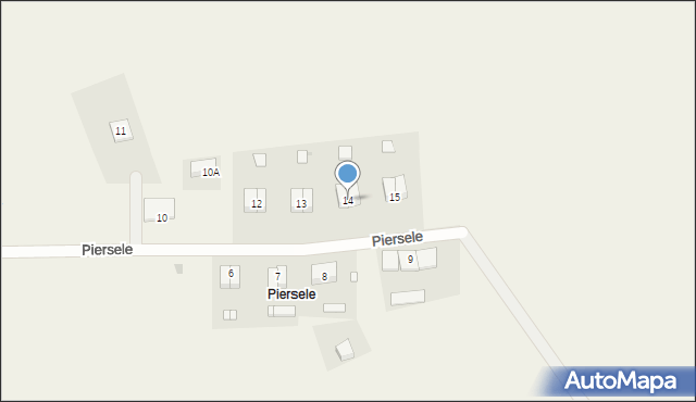 Piersele, Piersele, 14, mapa Piersele