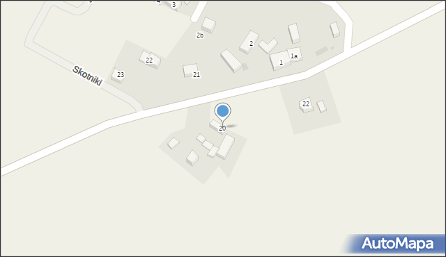 Piersno, Piersno, 20, mapa Piersno