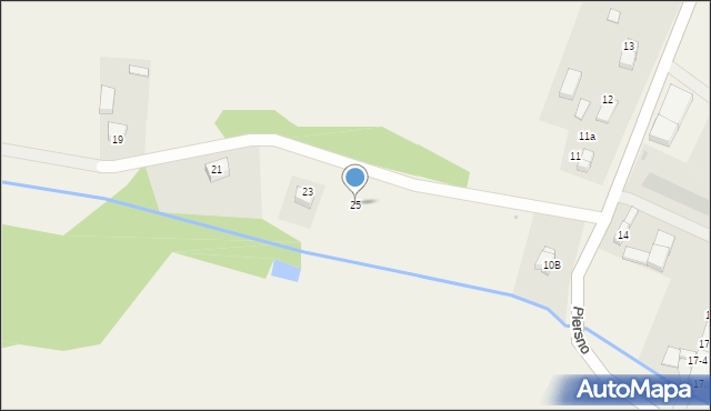 Piersno, Piersno, 25, mapa Piersno