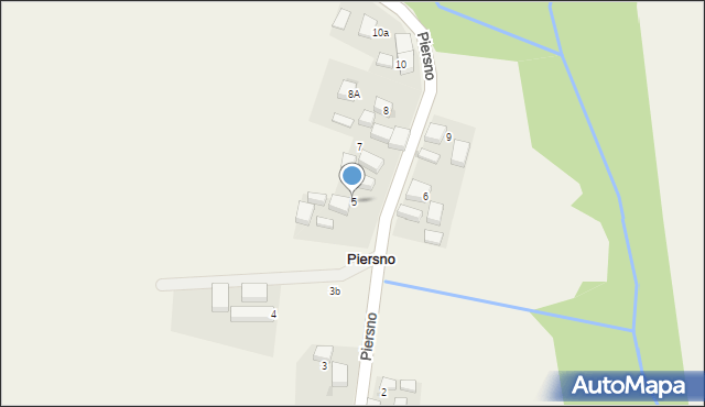 Piersno, Piersno, 5, mapa Piersno