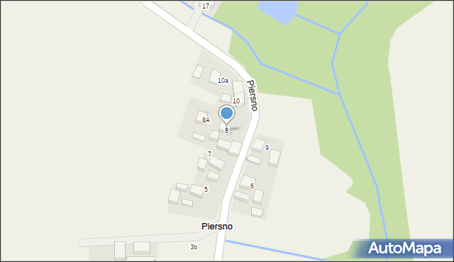 Piersno, Piersno, 8, mapa Piersno