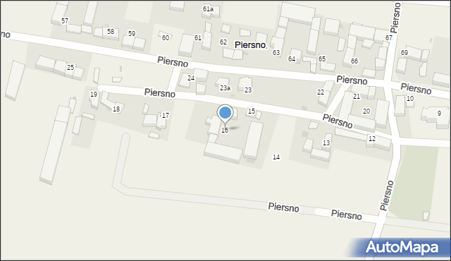 Piersno, Piersno, 16, mapa Piersno