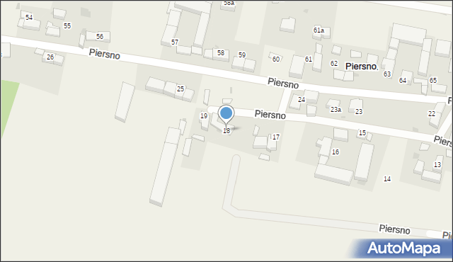 Piersno, Piersno, 18, mapa Piersno