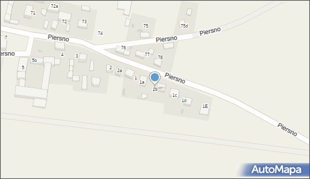 Piersno, Piersno, 1b, mapa Piersno