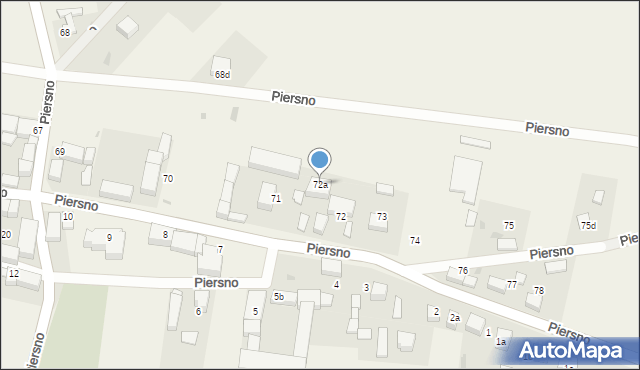 Piersno, Piersno, 72a, mapa Piersno