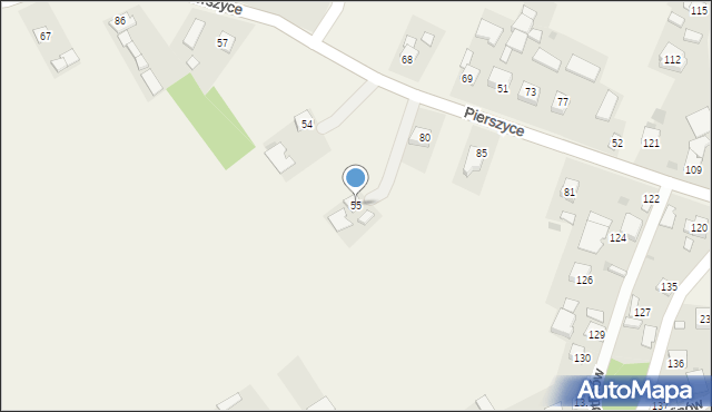 Pierszyce, Pierszyce, 55, mapa Pierszyce